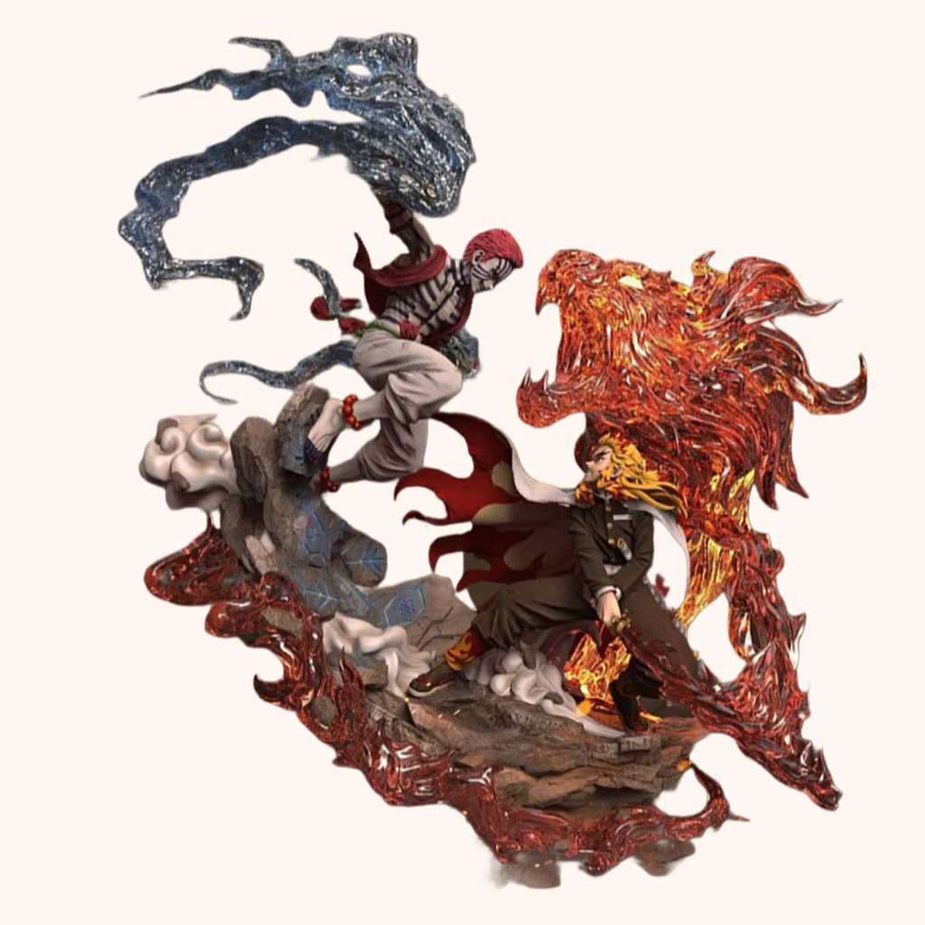 Rengoku & Akaza (Peint)